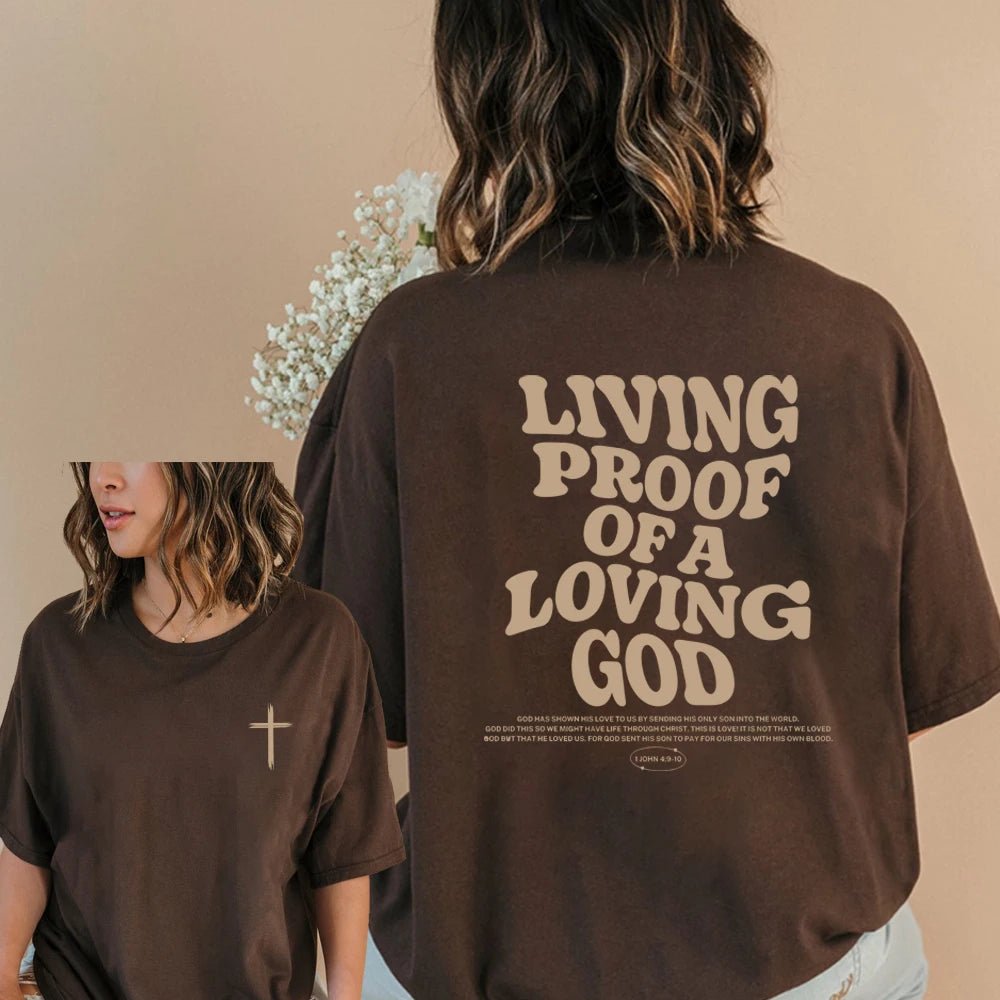 Aesthetic Christian T-Shirt Christian Apparel Brown Jesus Tshirt Trendy Streetwear Clothing Bible Verse Shirts Christian Gift - maggiplanet.net