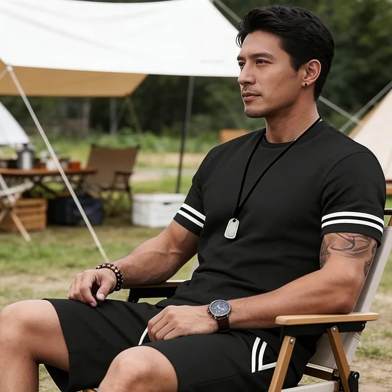 Eliano | Sportliches 2 - Teiliges Set Mit T-Shirt Und Shorts - maggiplanet.net
