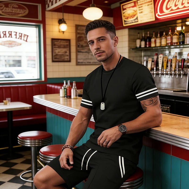 Eliano | Sportliches 2 - Teiliges Set Mit T-Shirt Und Shorts - maggiplanet.net