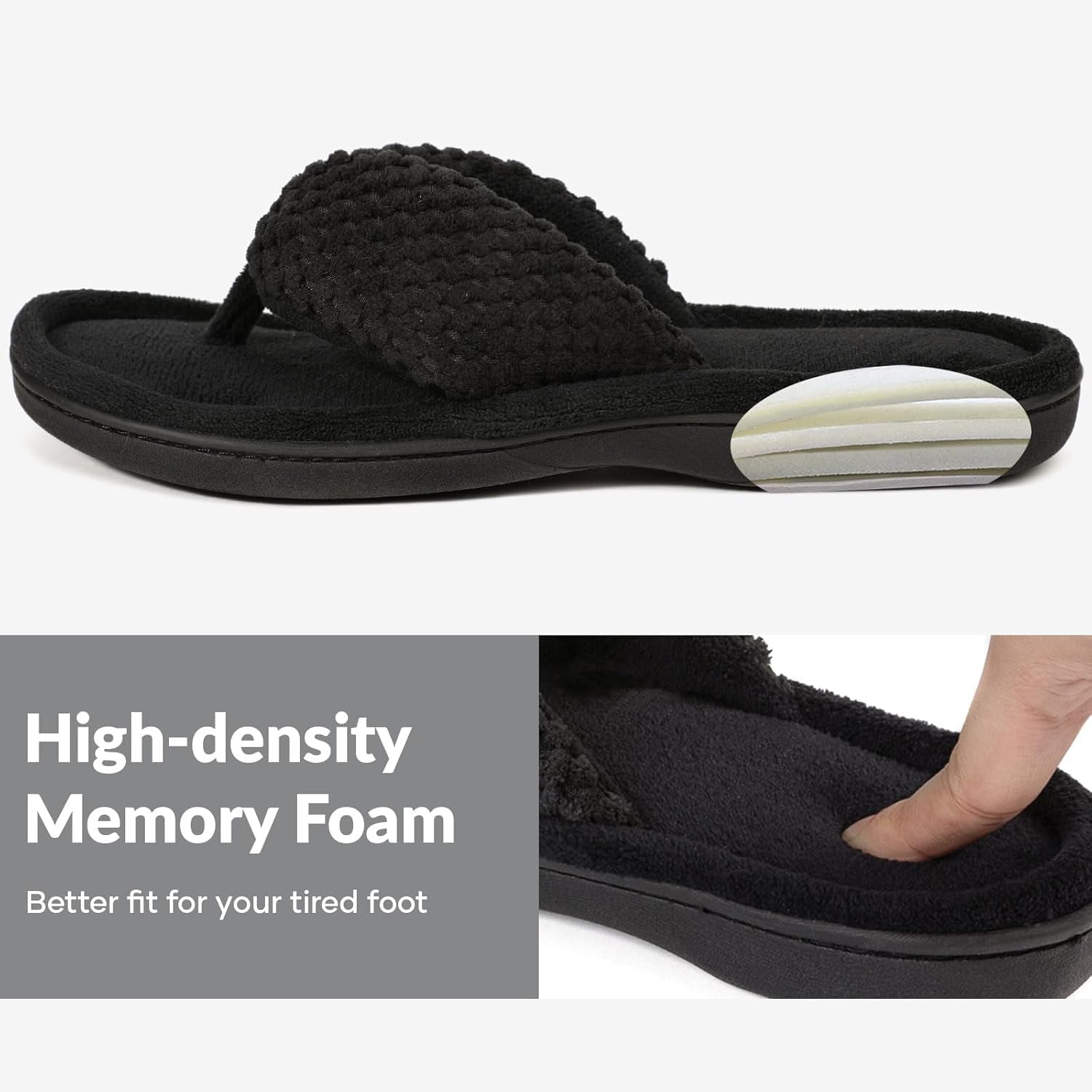 Women'S Popcorn Flip Flop House Slipper with Memory Foam, Gift for Women Mom - maggiplanet.net