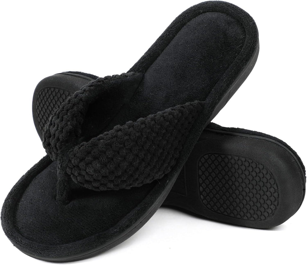 Women'S Popcorn Flip Flop House Slipper with Memory Foam, Gift for Women Mom - maggiplanet.net