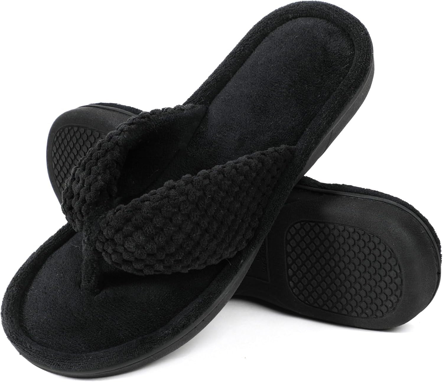 Women'S Popcorn Flip Flop House Slipper with Memory Foam, Gift for Women Mom - maggiplanet.net